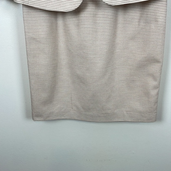 Talbots Striped Dress Suit Womens 2 Lined Sleeveless Zip Closure Cotton Blend - Picture 2 of 15